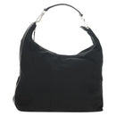 GUCCI Shoulder Bag Nylon Leather Black Silver 001 1955 Auth ep11539-1