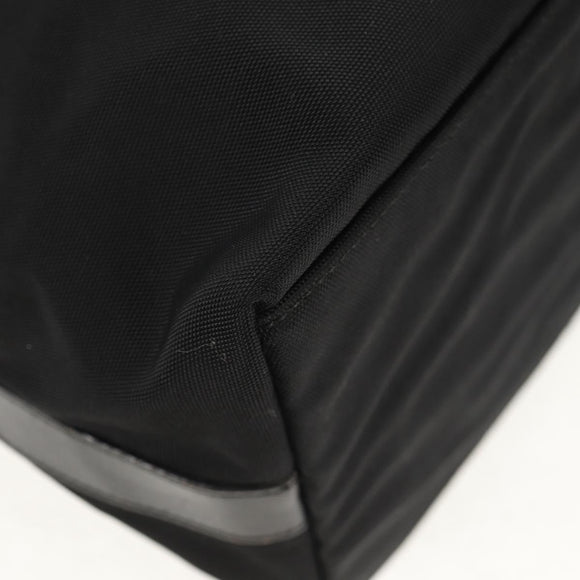 GUCCI Shoulder Bag Nylon Leather Black Silver 001 1955 Auth ep11539