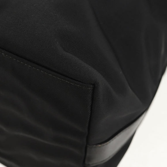 GUCCI Shoulder Bag Nylon Leather Black Silver 001 1955 Auth ep11539