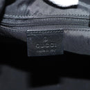 GUCCI Shoulder Bag Nylon Leather Black Silver 001 1955 Auth ep11539-19
