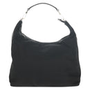 GUCCI Shoulder Bag Nylon Leather Black Silver 001 1955 Auth ep11539-13