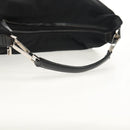 GUCCI Shoulder Bag Nylon Leather Black Silver 001 1955 Auth ep11539-7