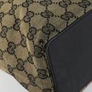 GUCCI GG Canvas Tote Bag Navy Gold 002 1098 3444 Auth ep11540-14