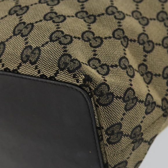 GUCCI GG Canvas Tote Bag Navy Gold 002 1098 3444 Auth ep11540