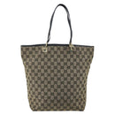GUCCI GG Canvas Tote Bag Navy Gold 002 1098 3444 Auth ep11540-2