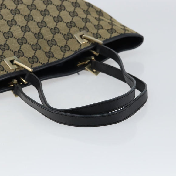 GUCCI GG Canvas Tote Bag Navy Gold 002 1098 3444 Auth ep11540