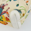 GUCCI Botanical Shoulder Bag Canvas Leather White Gold 007 115 1093 Auth ep11546-9