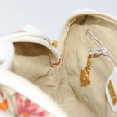 GUCCI Botanical Shoulder Bag Canvas Leather White Gold 007 115 1093 Auth ep11546-21