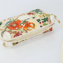 GUCCI Botanical Shoulder Bag Canvas Leather White Gold 007 115 1093 Auth ep11546-6