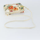 GUCCI Botanical Shoulder Bag Canvas Leather White Gold 007 115 1093 Auth ep11546-7