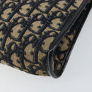 Christian Dior Trotter Canvas Shoulder Bag Navy Gold Auth ep11547-15