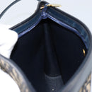 Christian Dior Trotter Canvas Shoulder Bag Navy Gold Auth ep11547-18