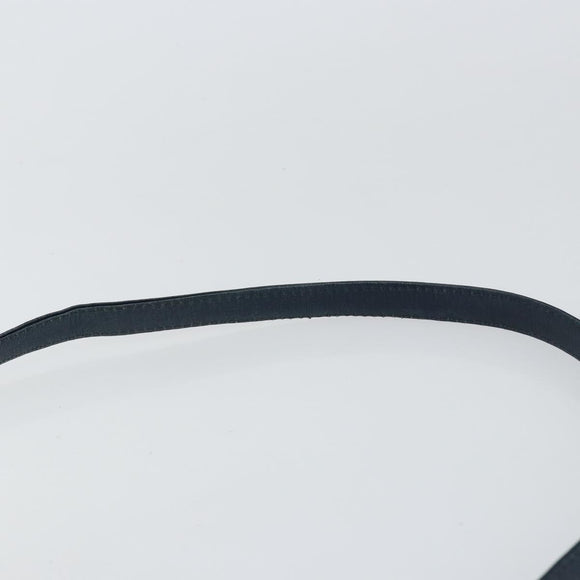 Christian Dior Trotter Canvas Shoulder Bag Navy Gold Auth ep11547