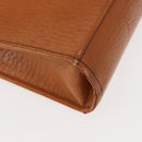 Burberrys Business Bag Leather Brown Gold Auth ep11548-9