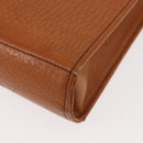 Burberrys Business Bag Leather Brown Gold Auth ep11548-16