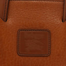 Burberrys Business Bag Leather Brown Gold Auth ep11548-17