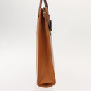 Burberrys Business Bag Leather Brown Gold Auth ep11548-4