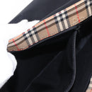 Burberrys Nova Check Shoulder Bag Canvas Leather Beige Black gold Auth ep11549-21