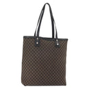 CELINE Macadam Canvas Tote Bag Canvas Black Silver Auth ep11551-1