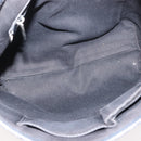 CELINE Macadam Canvas Tote Bag Canvas Black Silver Auth ep11551-10