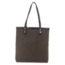 CELINE Macadam Canvas Tote Bag Canvas Black Silver Auth ep11551-13