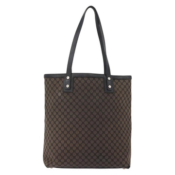 CELINE Macadam Canvas Tote Bag Canvas Black Silver Auth ep11551 - 0