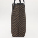 CELINE Macadam Canvas Tote Bag Canvas Black Silver Auth ep11551-4