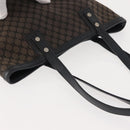 CELINE Macadam Canvas Tote Bag Canvas Black Silver Auth ep11551-6