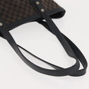 CELINE Macadam Canvas Tote Bag Canvas Black Silver Auth ep11551-7