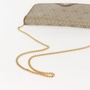 Christian Dior Honeycomb Canvas Chain Shoulder Bag PVC Beige Gold Auth ep11552-7