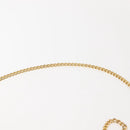 Christian Dior Honeycomb Canvas Chain Shoulder Bag PVC Beige Gold Auth ep11552-8