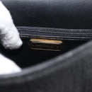 Christian Dior Hand Bag Leather Black Gold Auth ep11555-16