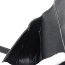 Christian Dior Hand Bag Leather Black Gold Auth ep11555-19