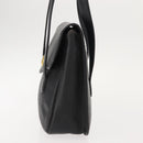 Christian Dior Hand Bag Leather Black Gold Auth ep11555-4