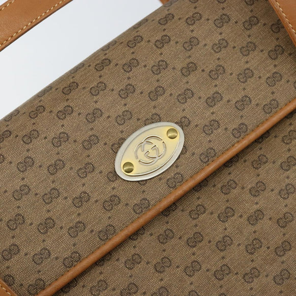 GUCCI Micro GG Supreme Shoulder Bag PVC Beige Gold 000 46 4857 Auth ep11557