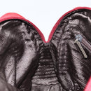 PRADA Hand Bag Nylon Red Silver Auth ep11558-20