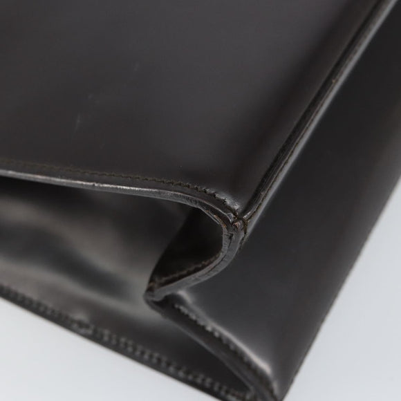 GUCCI Shoulder Bag Enamel Black Silver 001 1013 3037 Auth ep11560