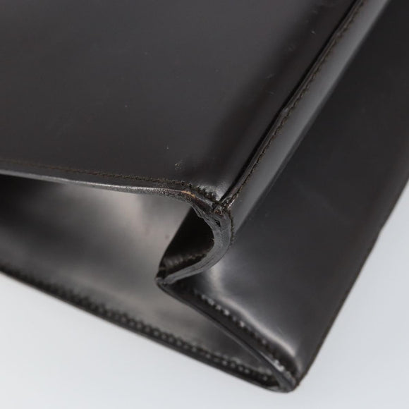 GUCCI Shoulder Bag Enamel Black Silver 001 1013 3037 Auth ep11560