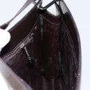 GUCCI Shoulder Bag Enamel Black Silver 001 1013 3037 Auth ep11560-19