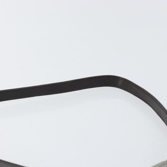 GUCCI Shoulder Bag Enamel Black Silver 001 1013 3037 Auth ep11560