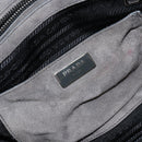 PRADA Studs Hand Bag Suede 2way Gray Silver Auth ep11562-17