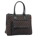 GUCCI GG Canvas Tote Bag Black Gold 000 0854 Auth ep11565-1