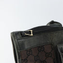 GUCCI GG Canvas Tote Bag Black Gold 000 0854 Auth ep11565-9