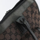 GUCCI GG Canvas Tote Bag Black Gold 000 0854 Auth ep11565-10