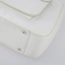 GUCCI Hand Bag Leather 2way White Silver 000 2058 0307 5 Auth ep11566-16