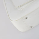 GUCCI Hand Bag Leather 2way White Silver 000 2058 0307 5 Auth ep11566-13