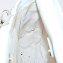 GUCCI Hand Bag Leather 2way White Silver 000 2058 0307 5 Auth ep11566-19