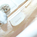 GUCCI Hand Bag Leather 2way White Silver 000 2058 0307 5 Auth ep11566-20