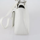 GUCCI Hand Bag Leather 2way White Silver 000 2058 0307 5 Auth ep11566-3