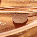 GUCCI Bamboo Hand Bag Suede Leather Beige Gold 002 123 0260 Auth ep11567-18